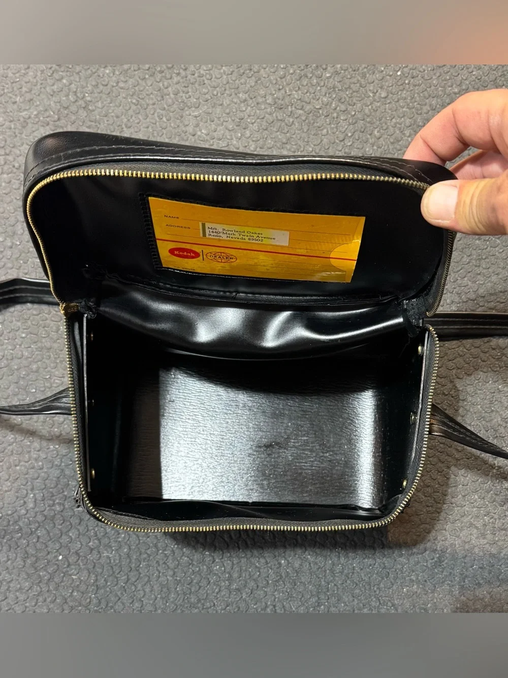 Vintage Late 1970s Kodak Leather Camera Bag